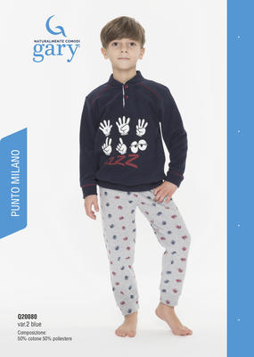 PIGIAMA BAMBINO M/L Q30080 Ingrosso Pigiami 0/16 Anni Tellini S.r.l.